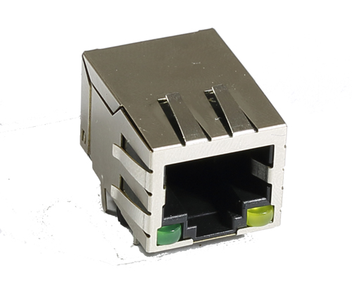 RJ11 6P4C L=16.35 DIP  Single Row One Port Naught Light