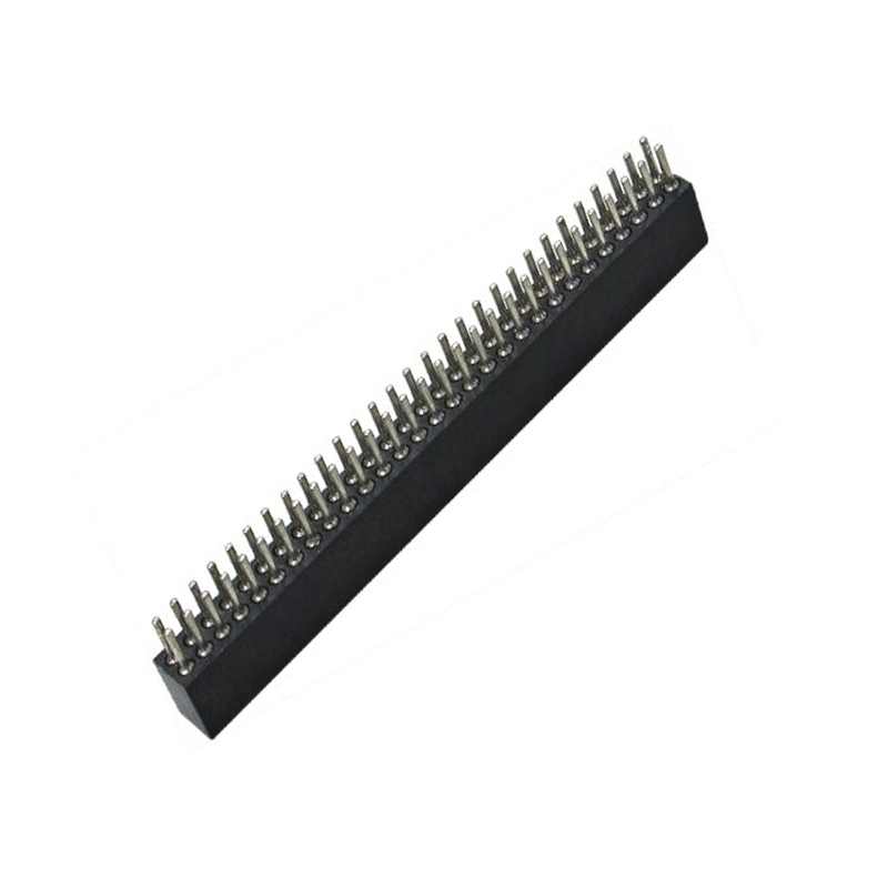 1.27mm Machined Female Header H=3.8 Double Row Straight Type