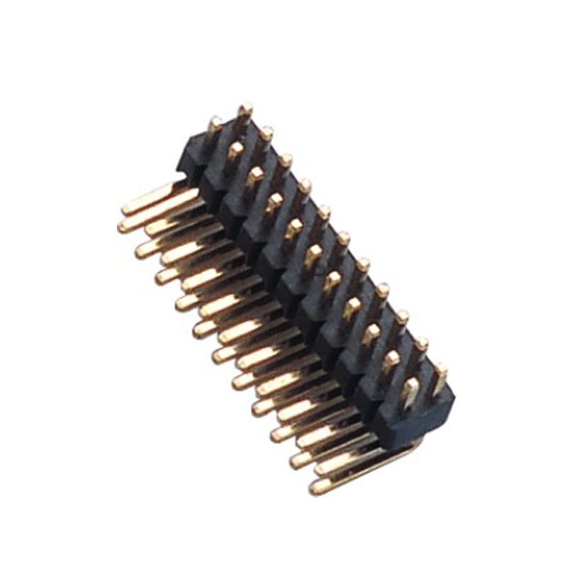 1.27mm Pin Header H=1.5 Double Row Right Angle Type