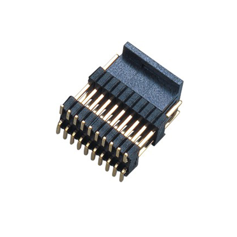 1.27*2.54mm Pin Header H=2.5 Double Row Stack Plastic SMT Type