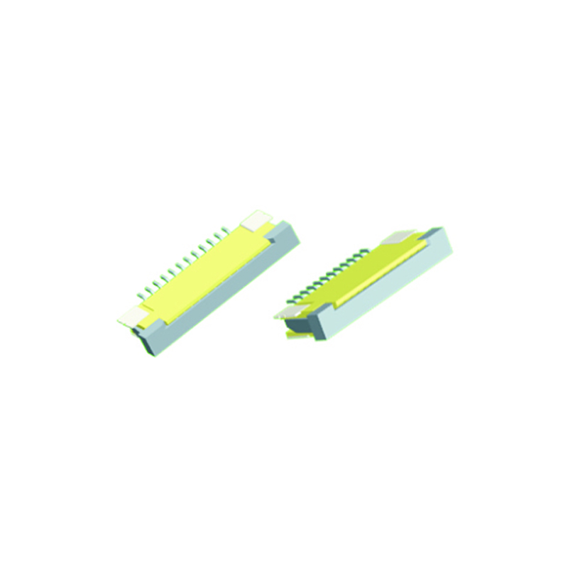 1.0mm FPC H=2.5mm Right Angle SMT Up Contact Type