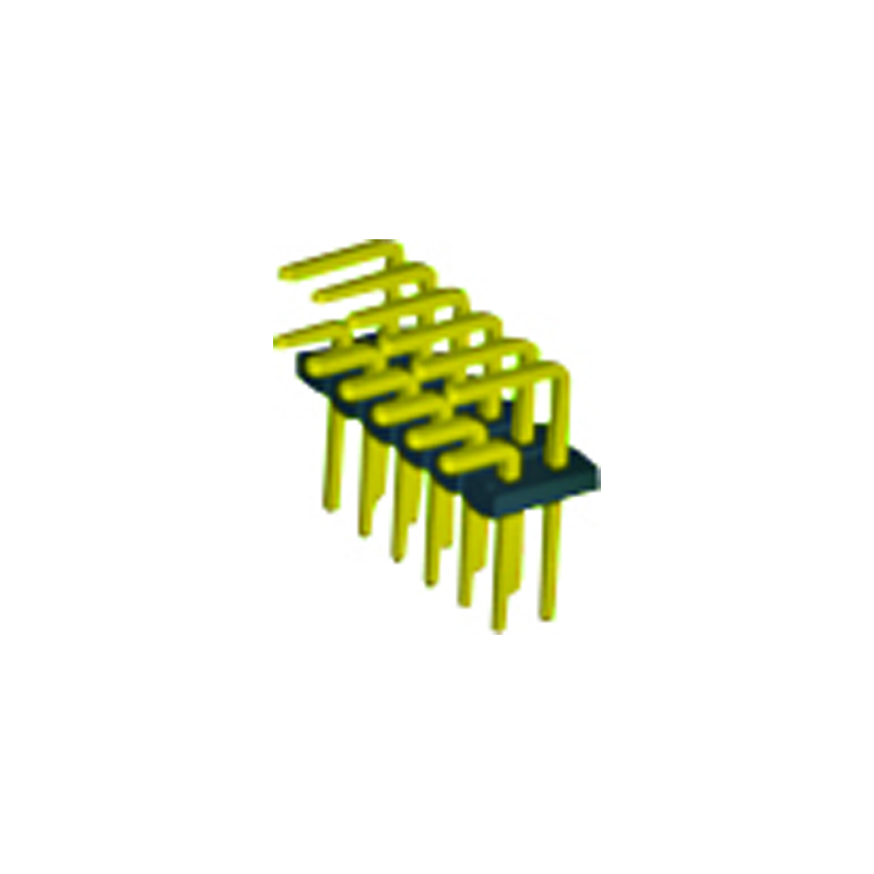 4.2mm Pin Header H=2.5 Double Row Right Angle Type