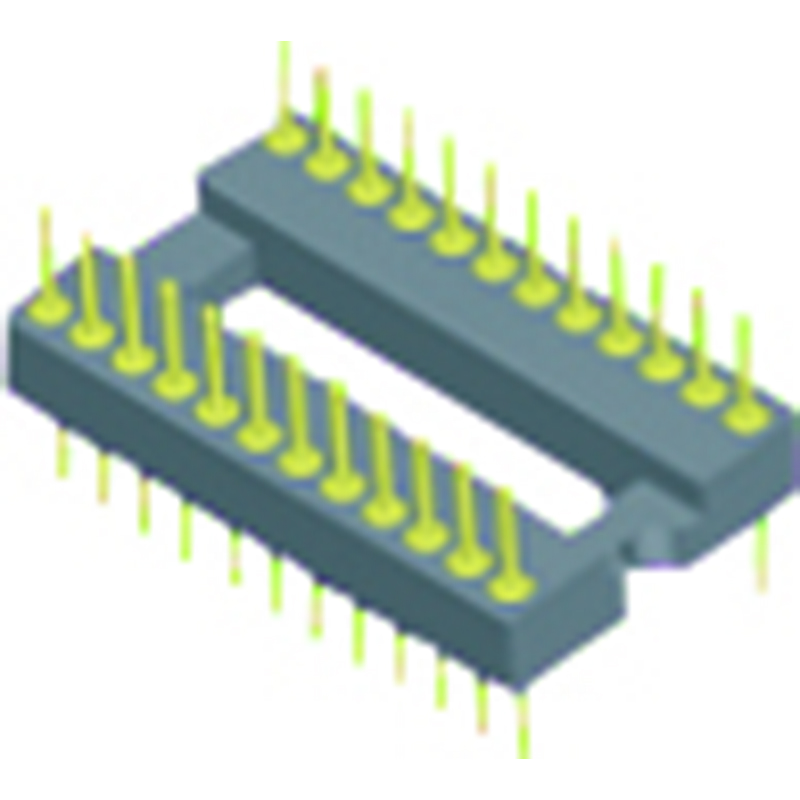 1.778mm Machined IC Socket Male H=3.0 Straight Type