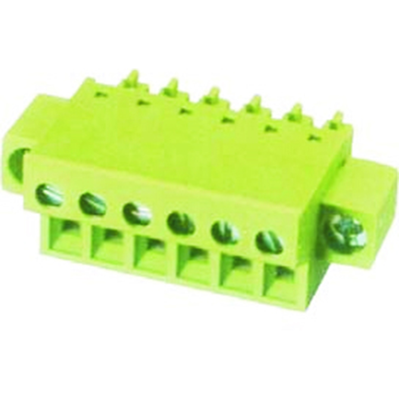 3.81mm Pluggable Terminal Blocks Female Vertical Cable Entry With Flanges