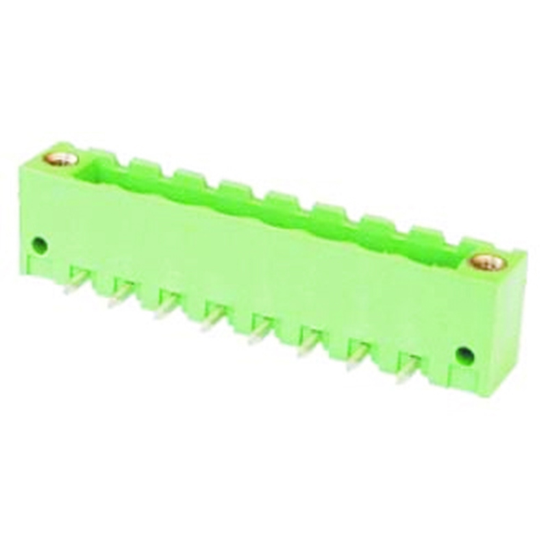 5.08mm Pluggable Terminal Blocks Right Angle Type Closed Horizontal With Flanges