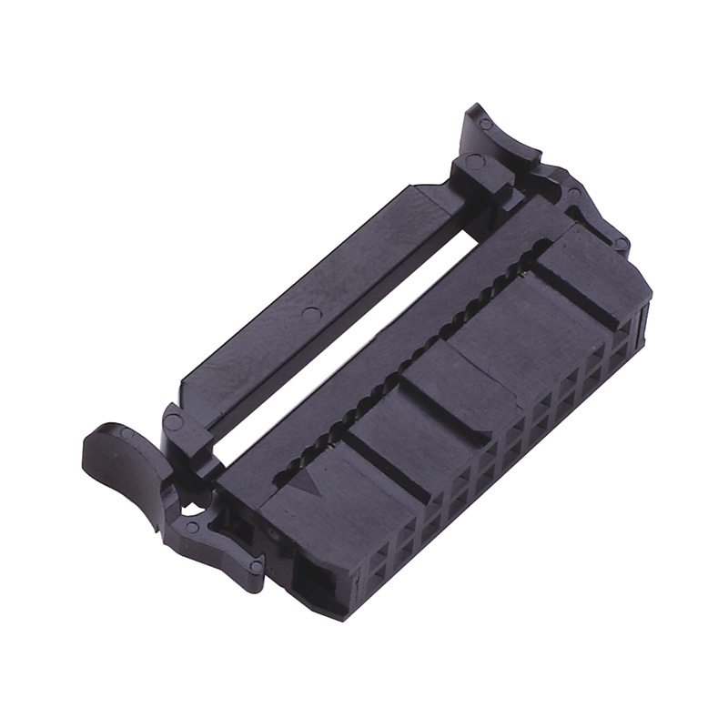 2.54mm IDC Connector With Bump, Without SR, Black