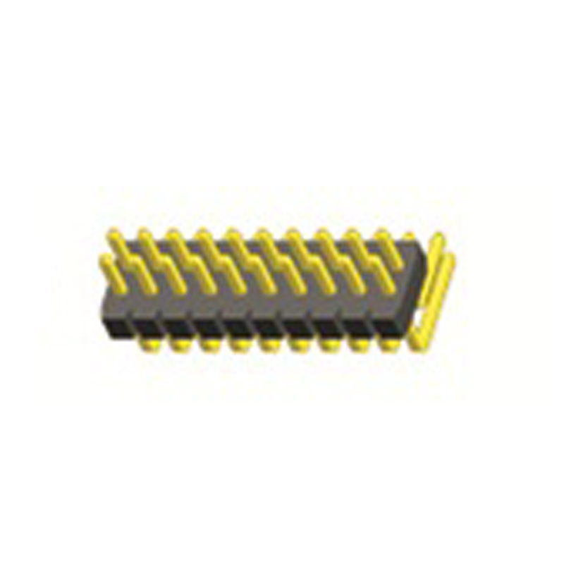 1.27mm Pin Header H=2.5 Double Row Right Angle Type