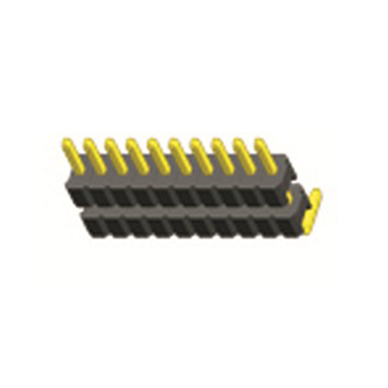 1.27mm Pin Header H=1.7 Single Row Right Angle Type