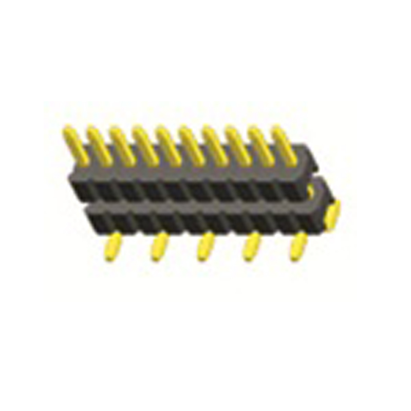 1.27mm Pin Header H=1.5 Dual Body Single Row SMT Type