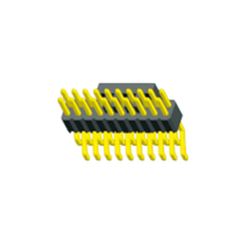 1.27mm Pin Header H=2.5 Double Row Right Angle SMT Type