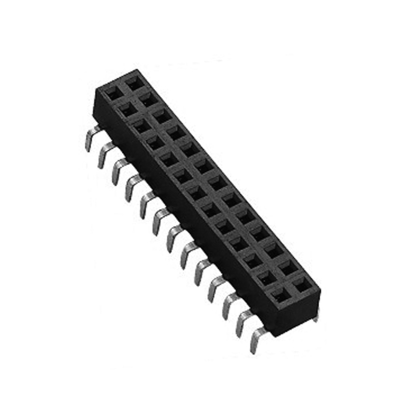 2.54mm  Female Header H=3.5 Double Row  Bottom Entry Type